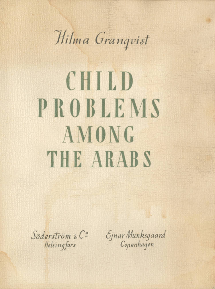 Child Problems Among the Arabs